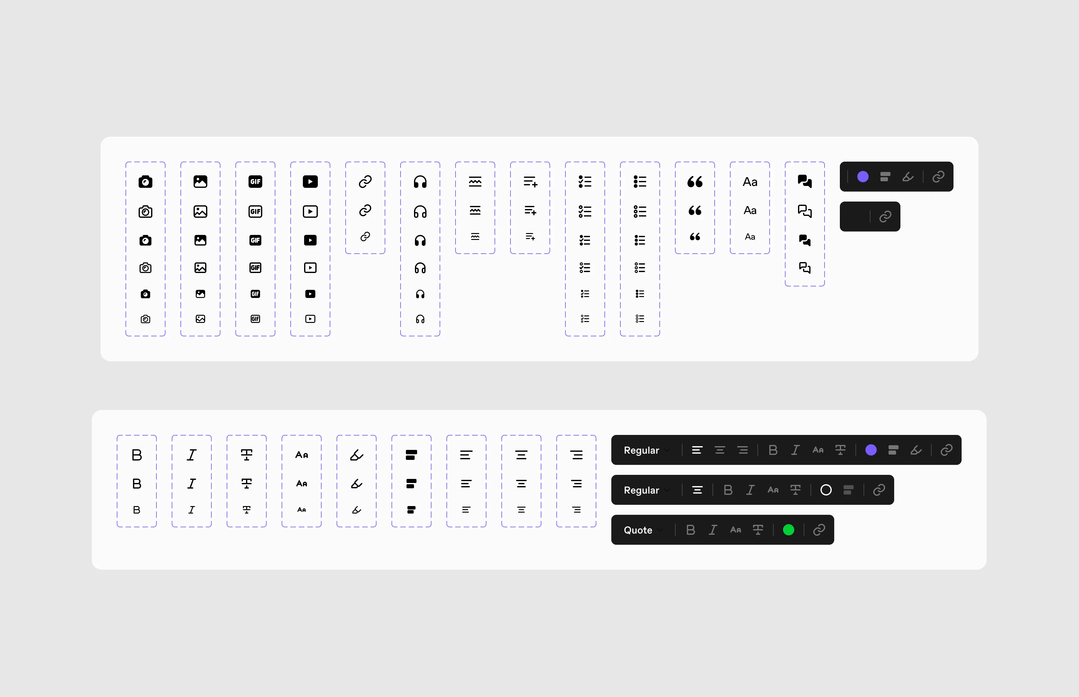 Icon grid