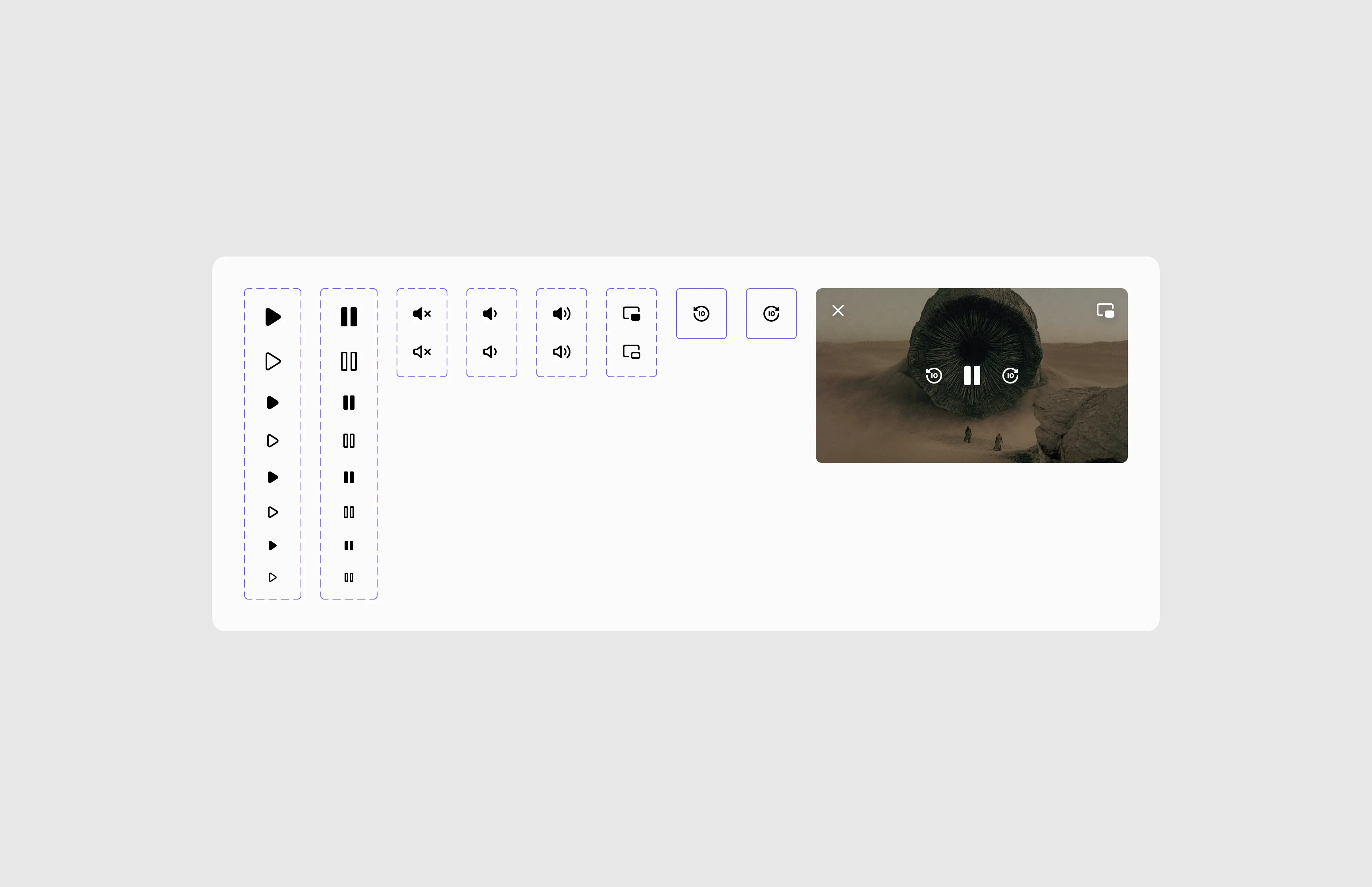 Filled icons