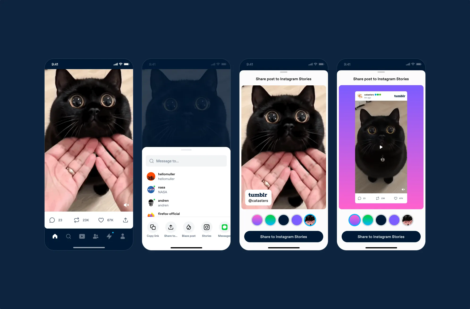 Video post handling for Instagram Stories