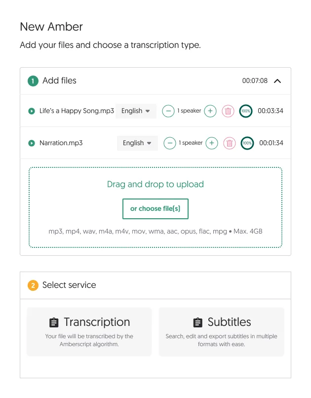 Files added, services appearing